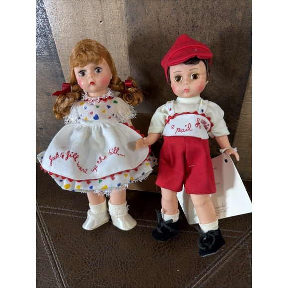 Madame Alexander Other - Vintage Madame‎ Alexander Jack and Jill 8" Dolls Storyland Box Wear Stain 1987